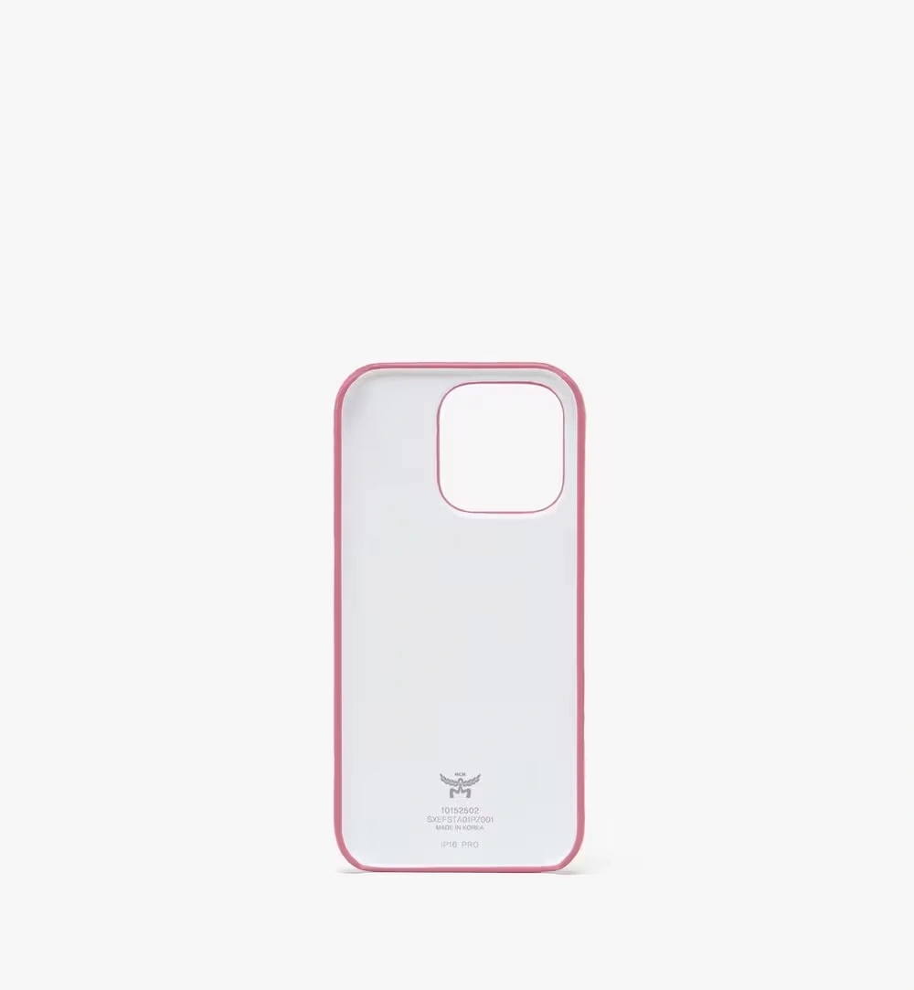 One Size iPhone 16 Pro Case in Visetos Pink