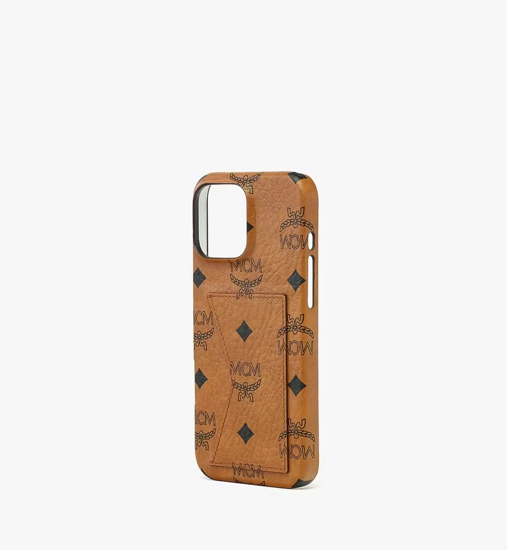 One Size iPhone 16 Pro Max Case in Visetos Cognac