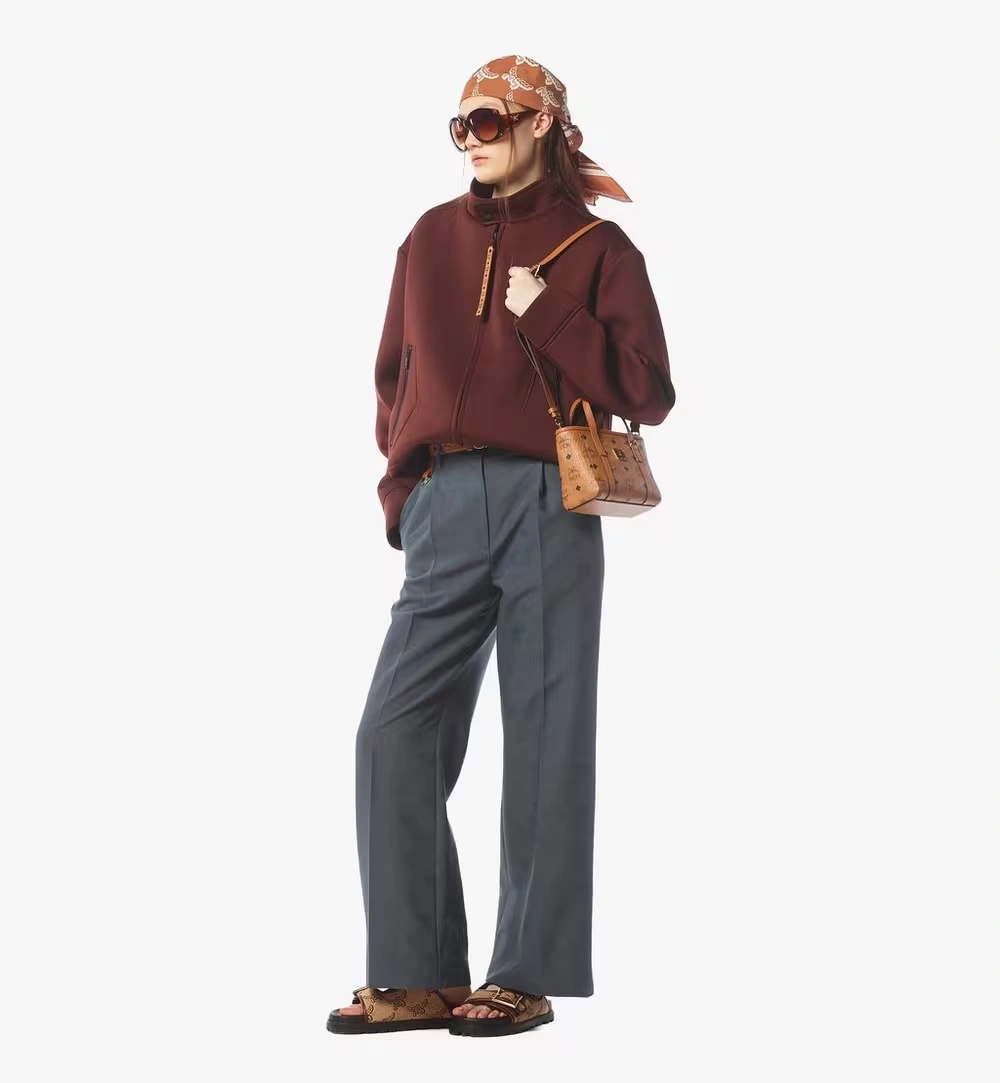X-Mini Toni Top-Zip Shopper in Visetos Cognac
