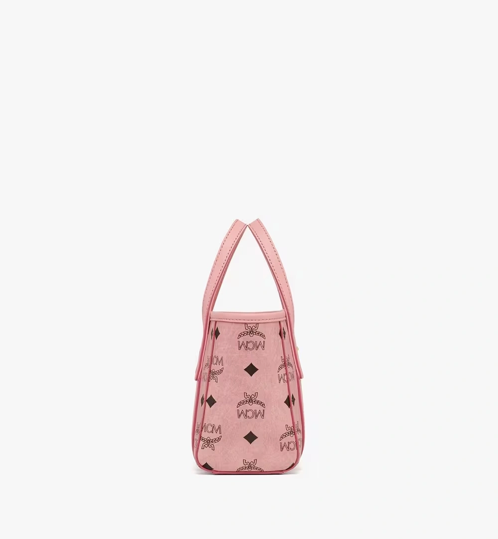 X-Mini Toni Top-Zip Shopper in Visetos Pink