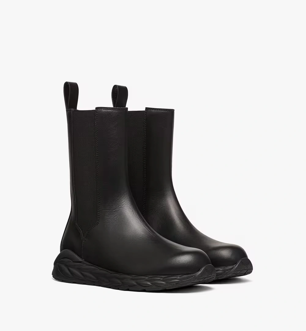 36 IT Skywander Boots in Calf Leather Black