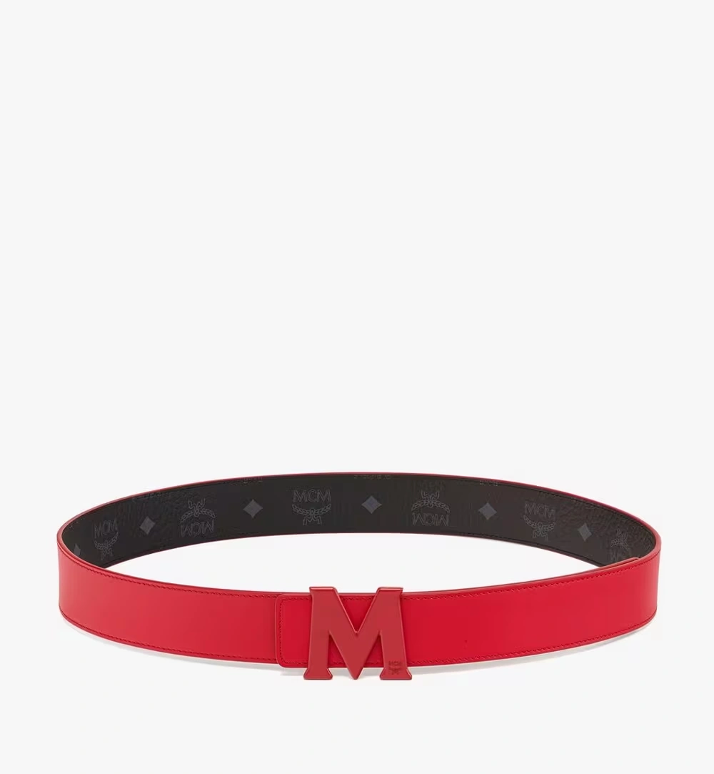 100cm / 39.3" Claus Tonal M Reversible Belt 1.5” Red
