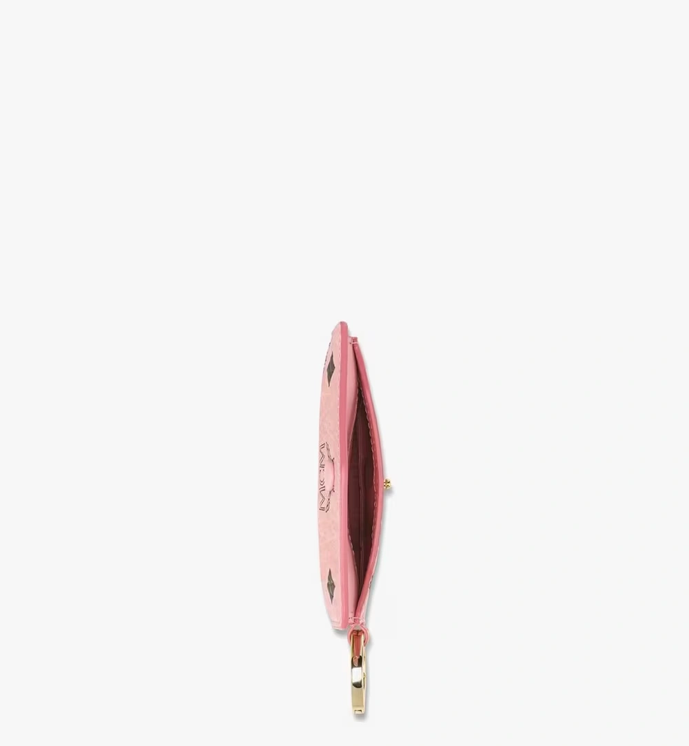 Mini Aren Lanyard ID Wallet in Visetos Pink