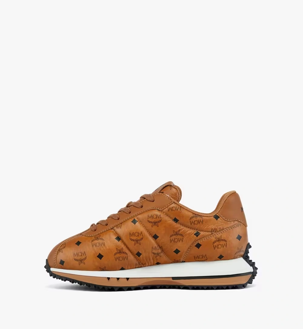 35 IT / W Diamante Lo Sneakers in Quilted Monogram Leather Cognac