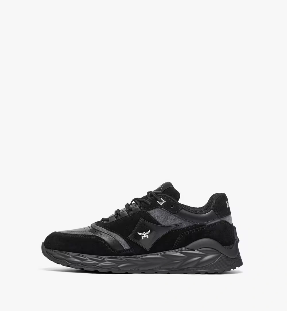 35 IT / W Skywander Lo Sneakers in Calf Suede and Leather Black