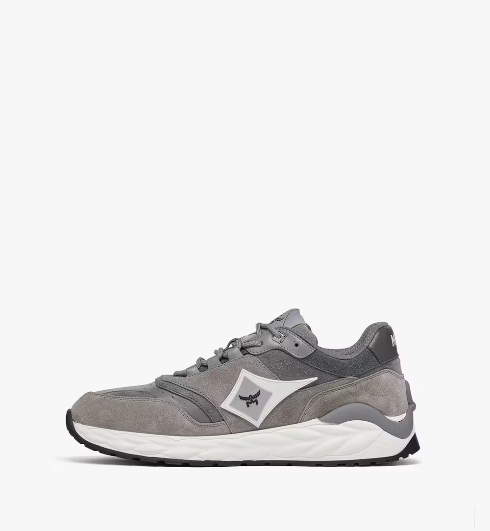 35 IT / W Skywander Lo Sneakers in Calf Suede and Leather Grey