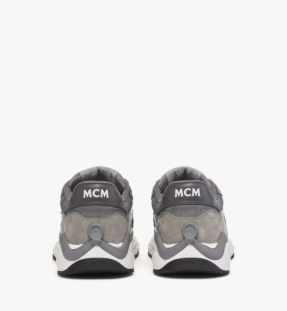 35 IT / W Skywander Lo Sneakers in Calf Suede and Leather Grey