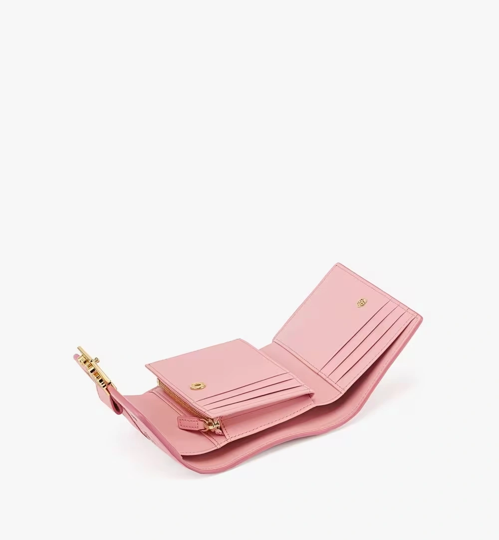 Small ​​Tracy Trifold Wallet in Visetos Pink