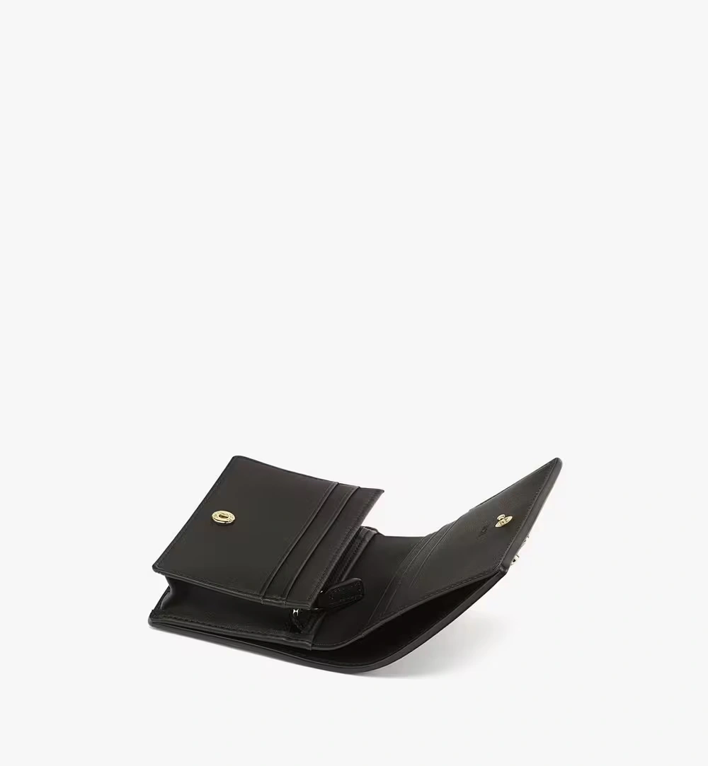 Mini Tracy Wallet in Visetos Black