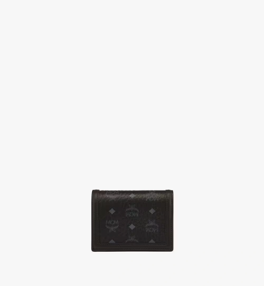 Mini Tracy Wallet in Visetos Black