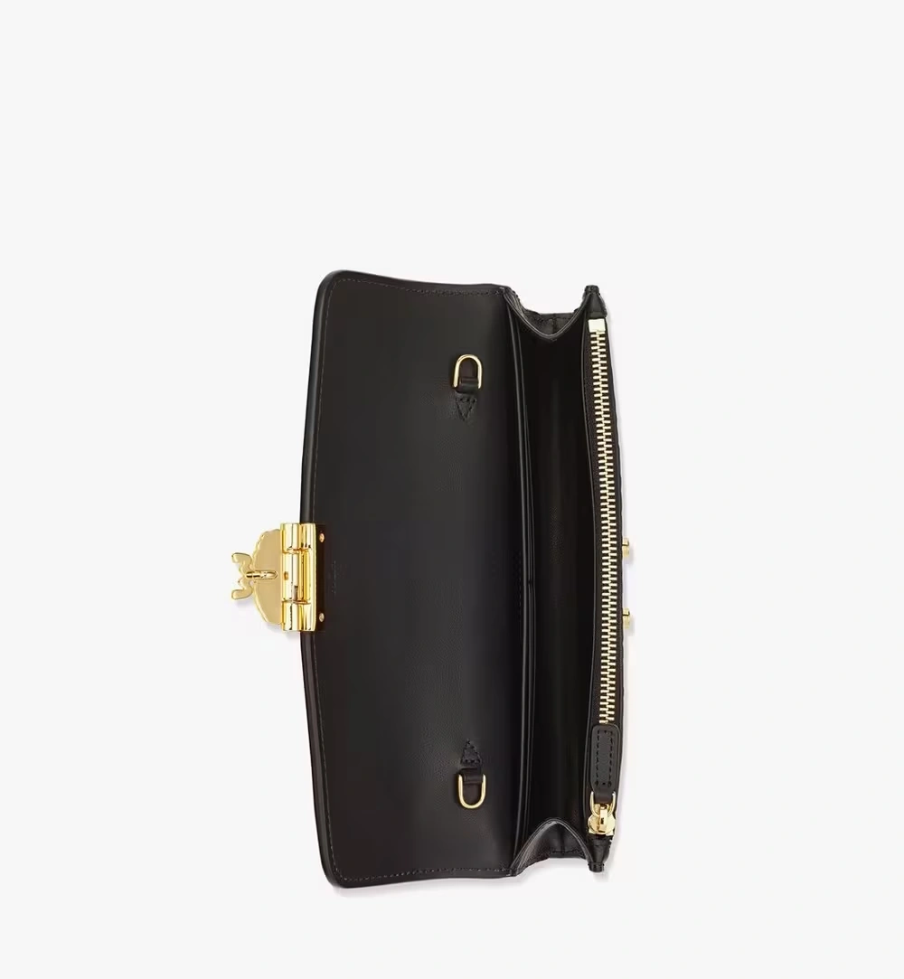 Large Tracy Chain Wallet in Visetos Black