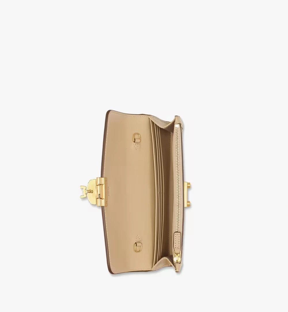 Large Tracy Chain Wallet in Visetos Beige