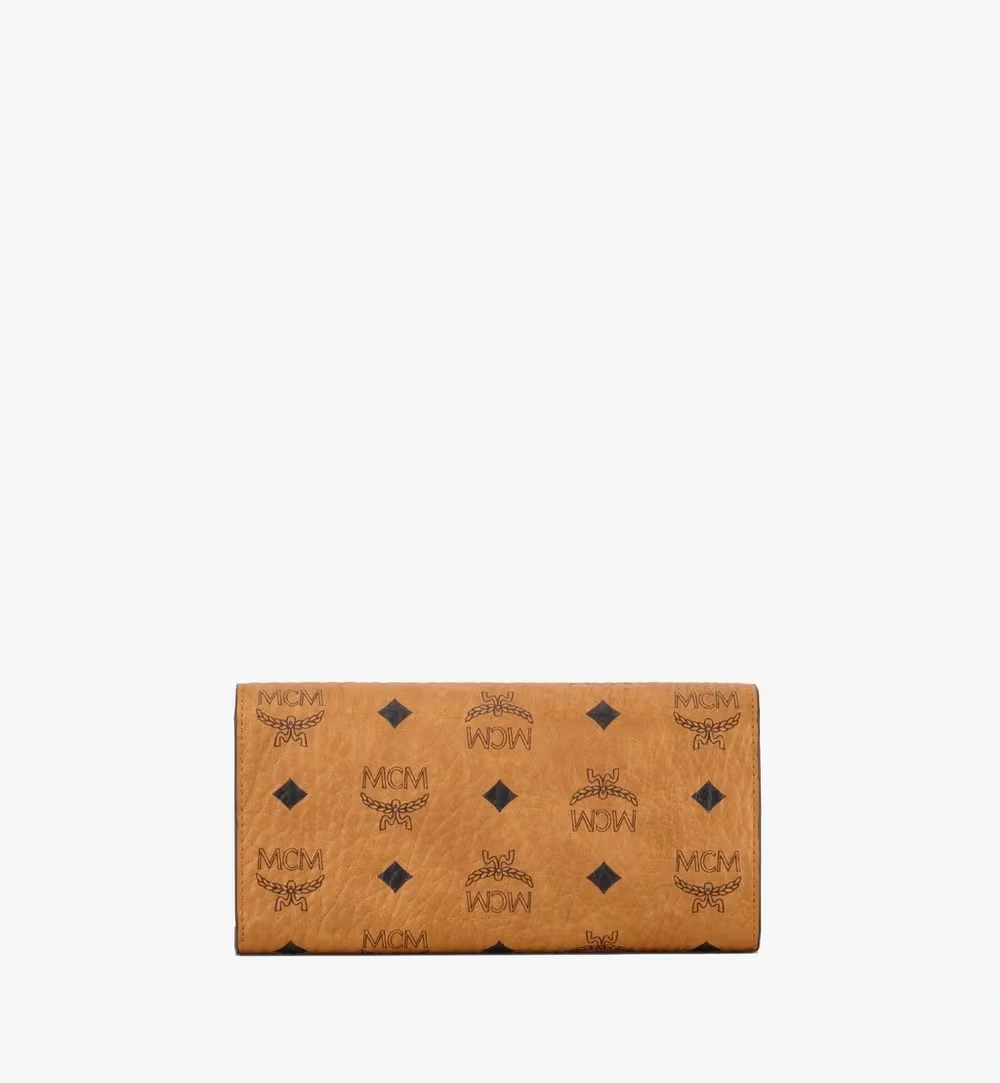 Large Tracy Crossbody Wallet in Visetos Cognac