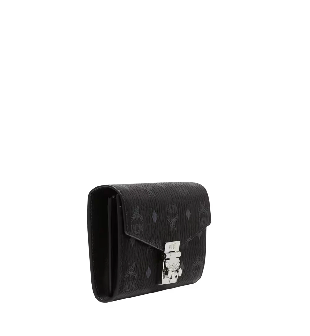 Large Tracy Crossbody Wallet in Visetos Black 3 Large Tracy Crossbody Wallet in Visetos Black