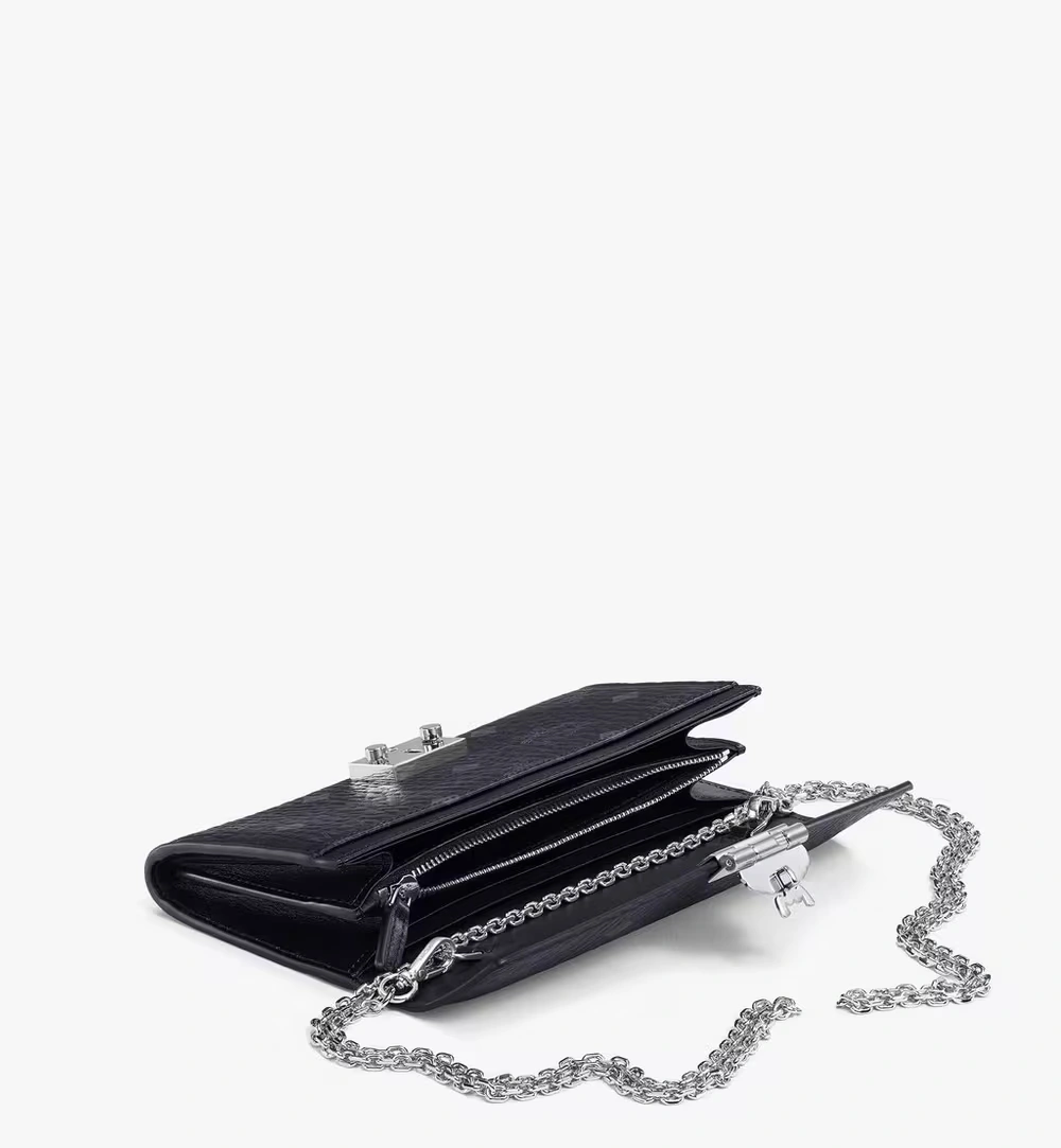 Large Tracy Crossbody Wallet in Visetos Black 4 Large Tracy Crossbody Wallet in Visetos Black