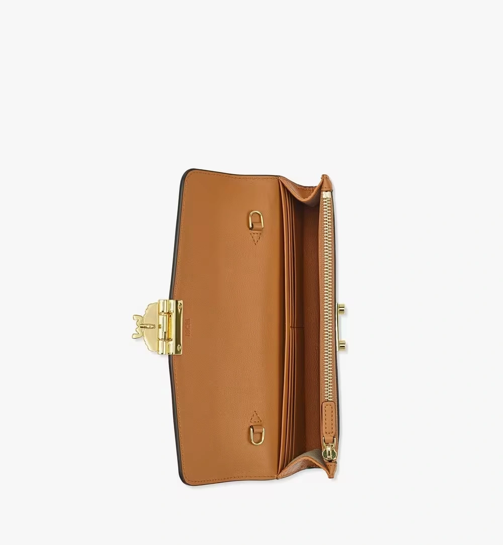 Large Tracy Wallet on Chain in Visetos Cognac
