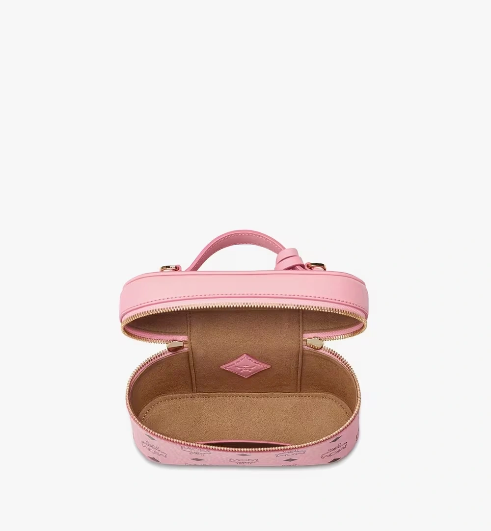 Mini Aren Vanity Case in Visetos Leather Mix Pink