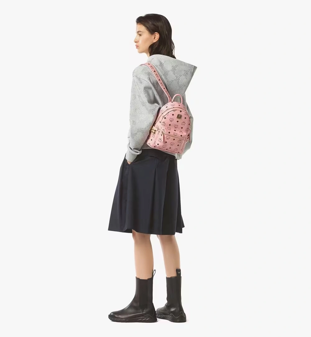 Mini Stark Side Studs Backpack in Visetos Pink 5 Mini Stark Side Studs Backpack in Visetos Pink