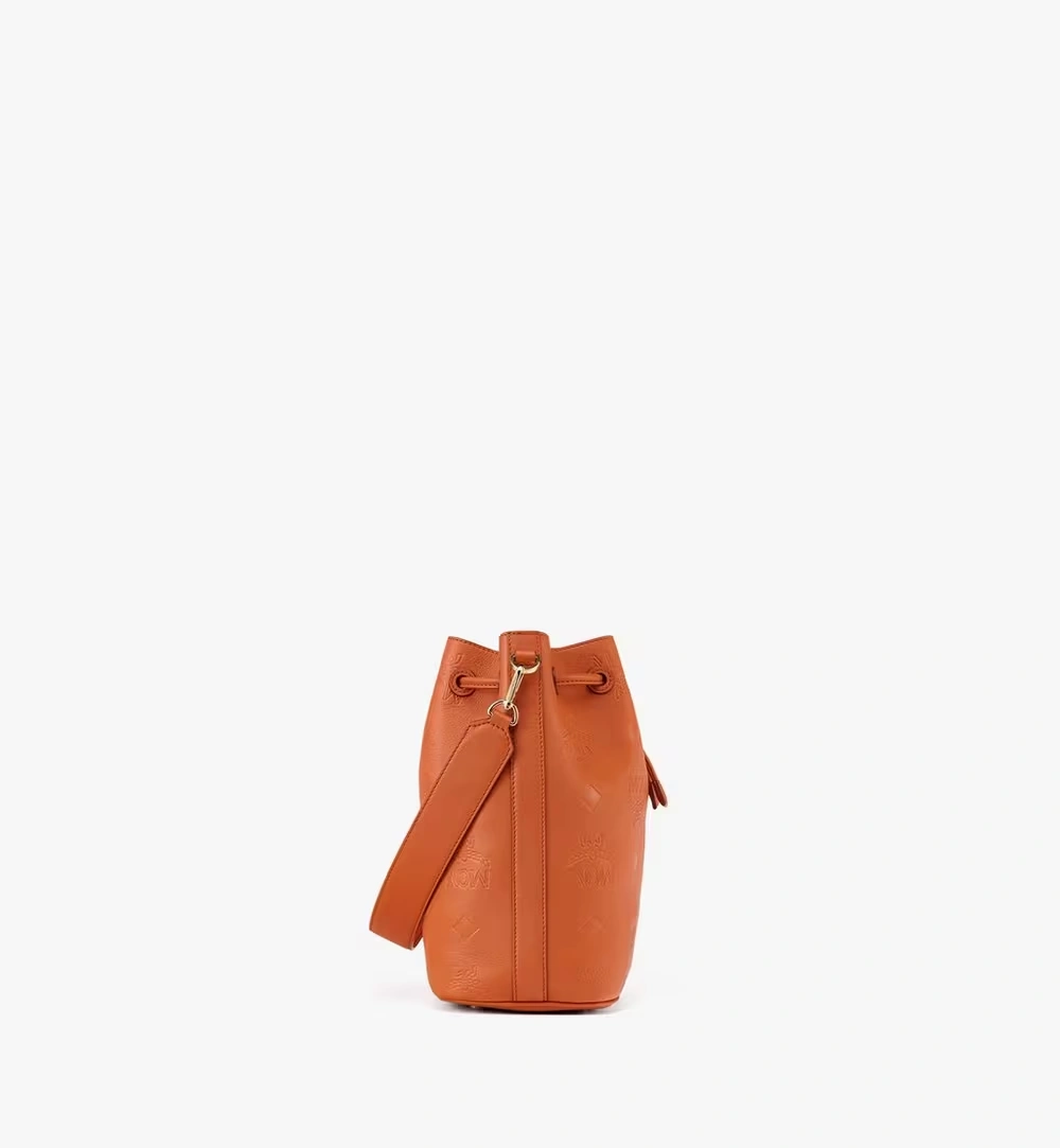 Medium Dessau Drawstring In Embossed Monogram Leather Brown