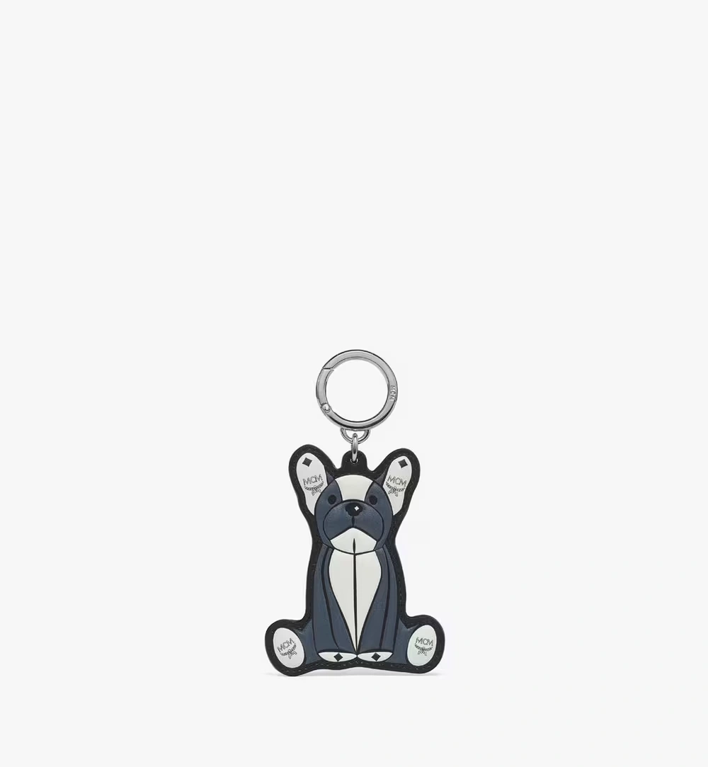 One Size Aren French Bulldog 2D Charm in Visetos Grey