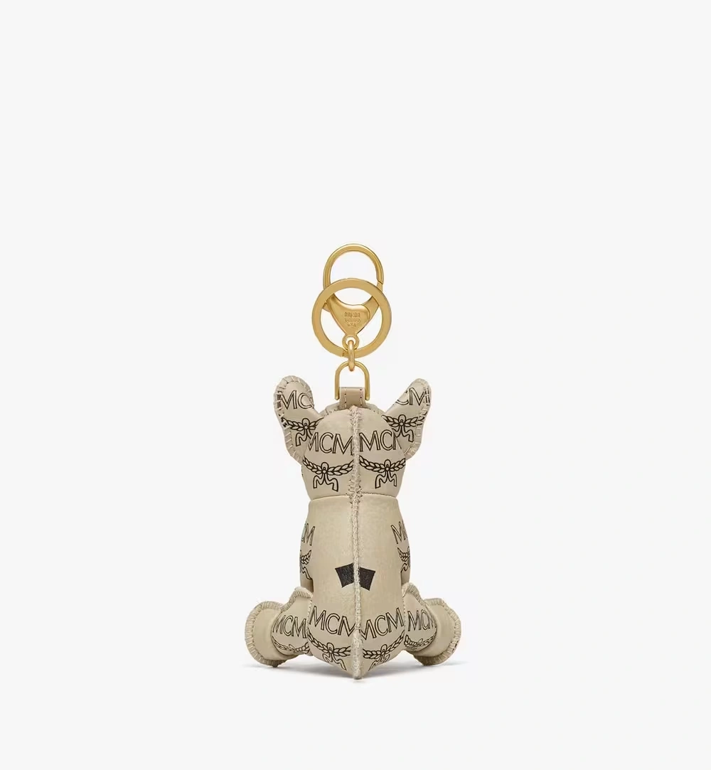 One Size Aren French Bulldog Charm in Visetos Beige