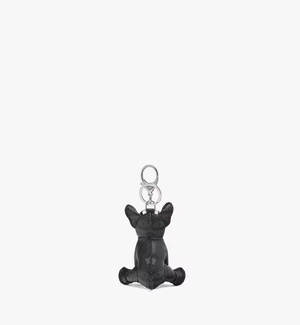 One Size Aren French Bulldog Charm in Visetos White