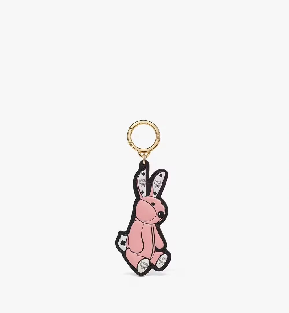 One Size Aren Rabbit 2D Charm in Visetos Pink