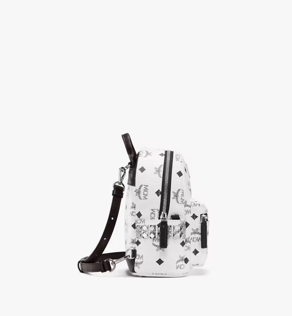 X-Mini Stark Bebe Boo Backpack in Visetos White