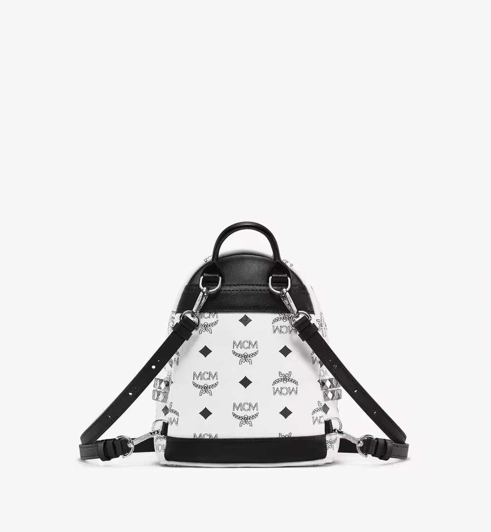 X-Mini Stark Bebe Boo Backpack in Visetos White