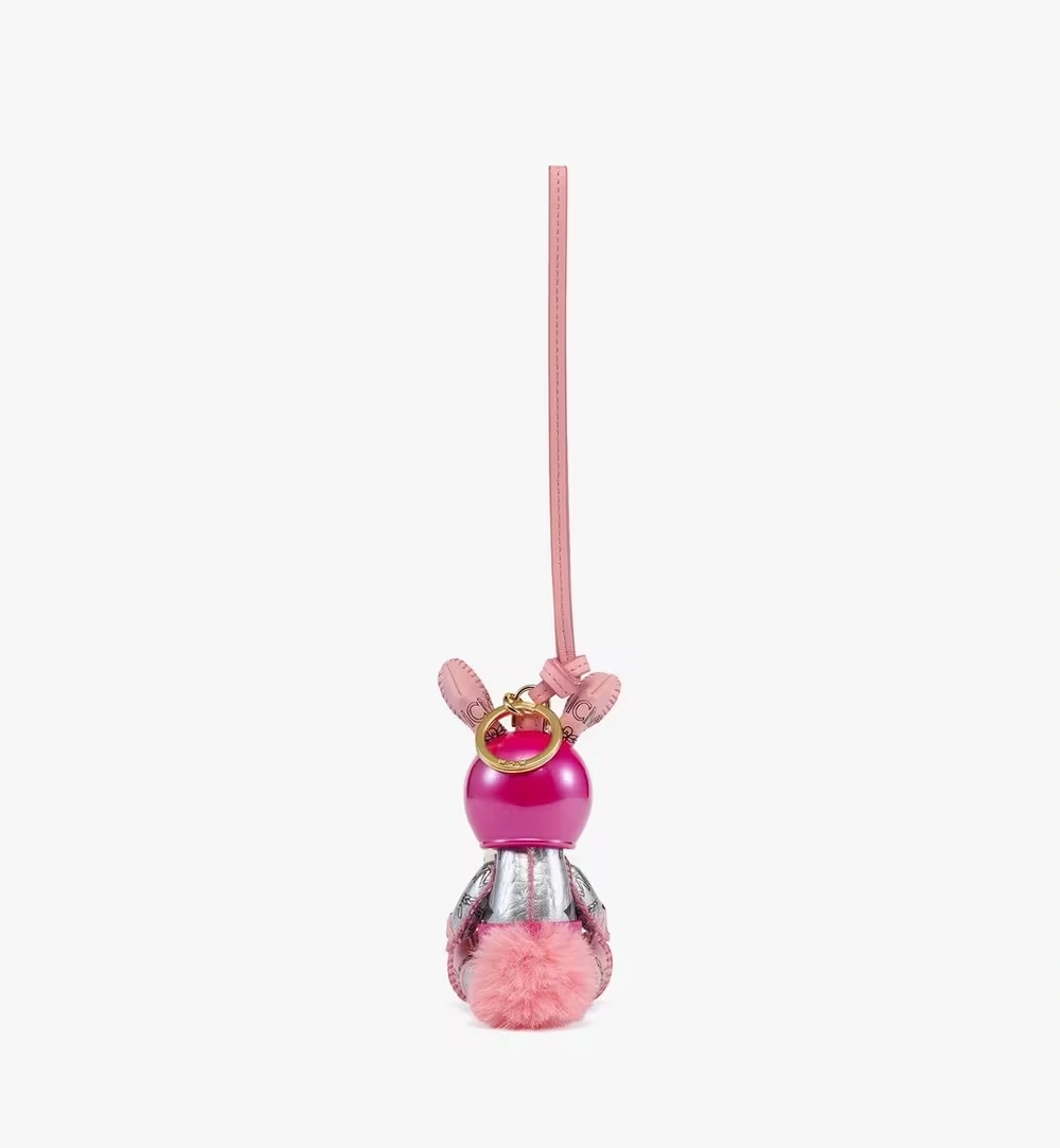 One Size Aren Space Rabbit Charm in Visetos Pink