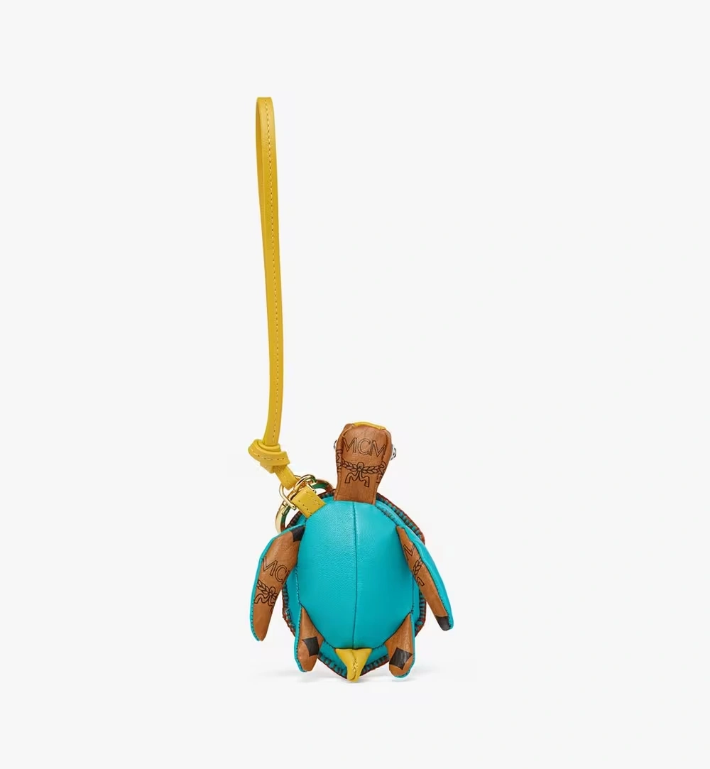 One Size Aren Turtle Charm in Visetos Cognac