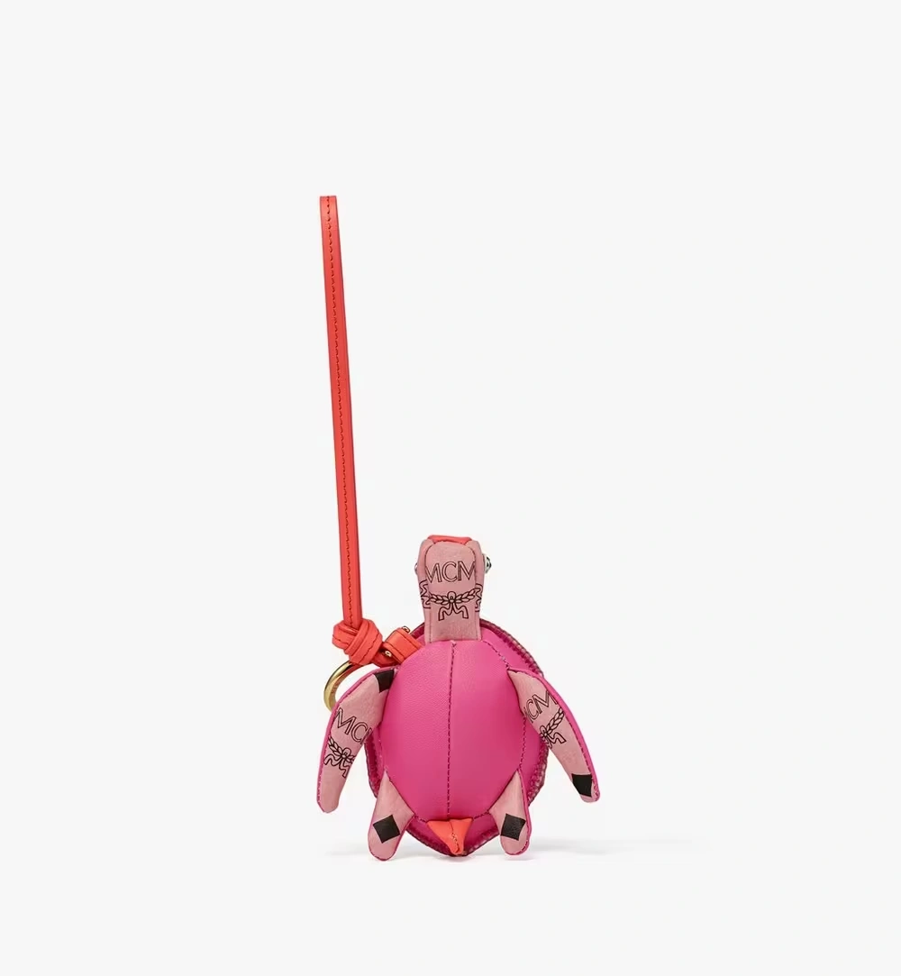 One Size Aren Turtle Charm in Visetos Pink
