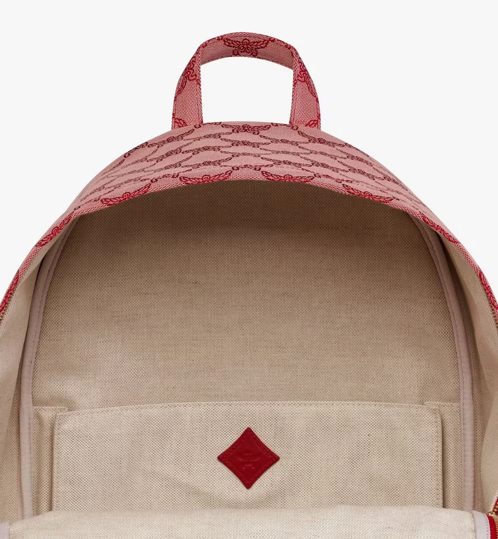 Medium Himmel Backpack in Lauretos Jacquard Red