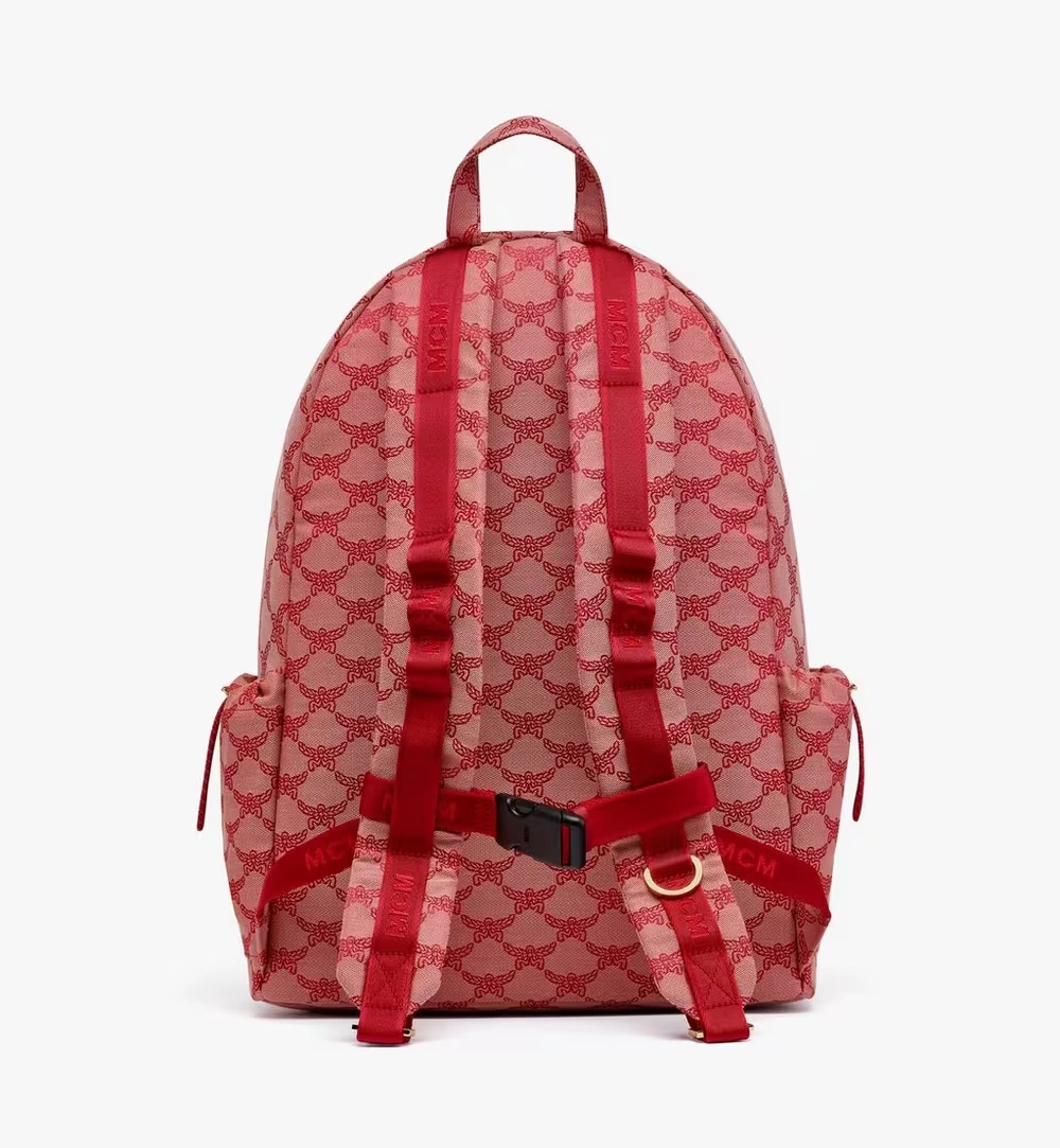 Medium Himmel Backpack in Lauretos Jacquard Red