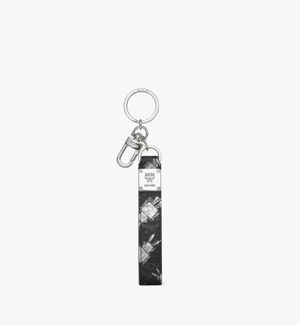 One Size Aren Key Holder in Rabot Visetos Black