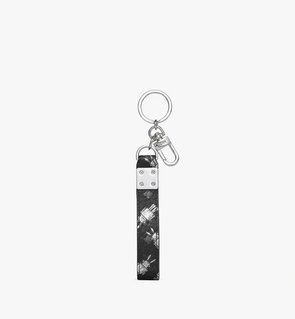 One Size Aren Key Holder in Rabot Visetos Black