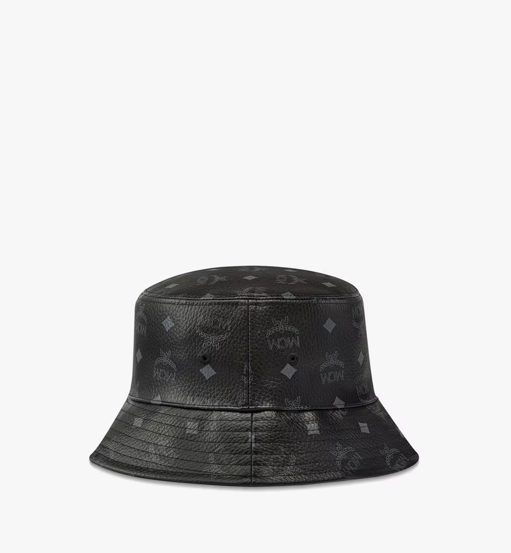 M / 58cm / 22.8" Bucket Hat in Visetos Black