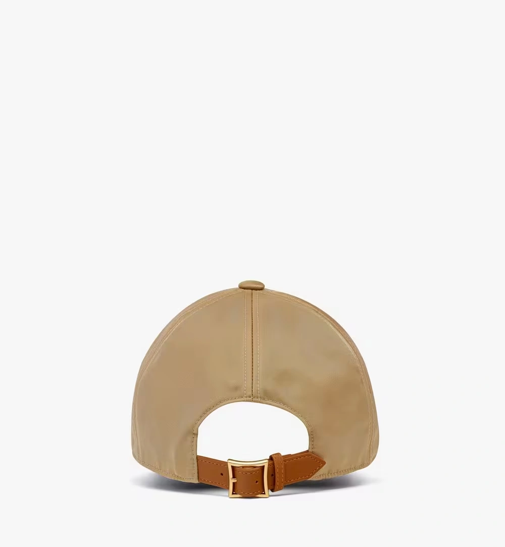 One Size Classic Cap in ECONYL® and Leather Beige
