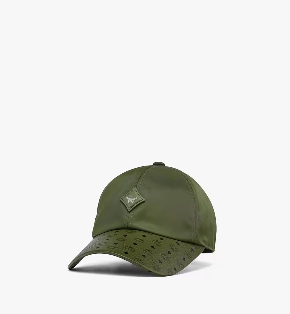 One Size Classic Cap in ECONYL® and Leather Green