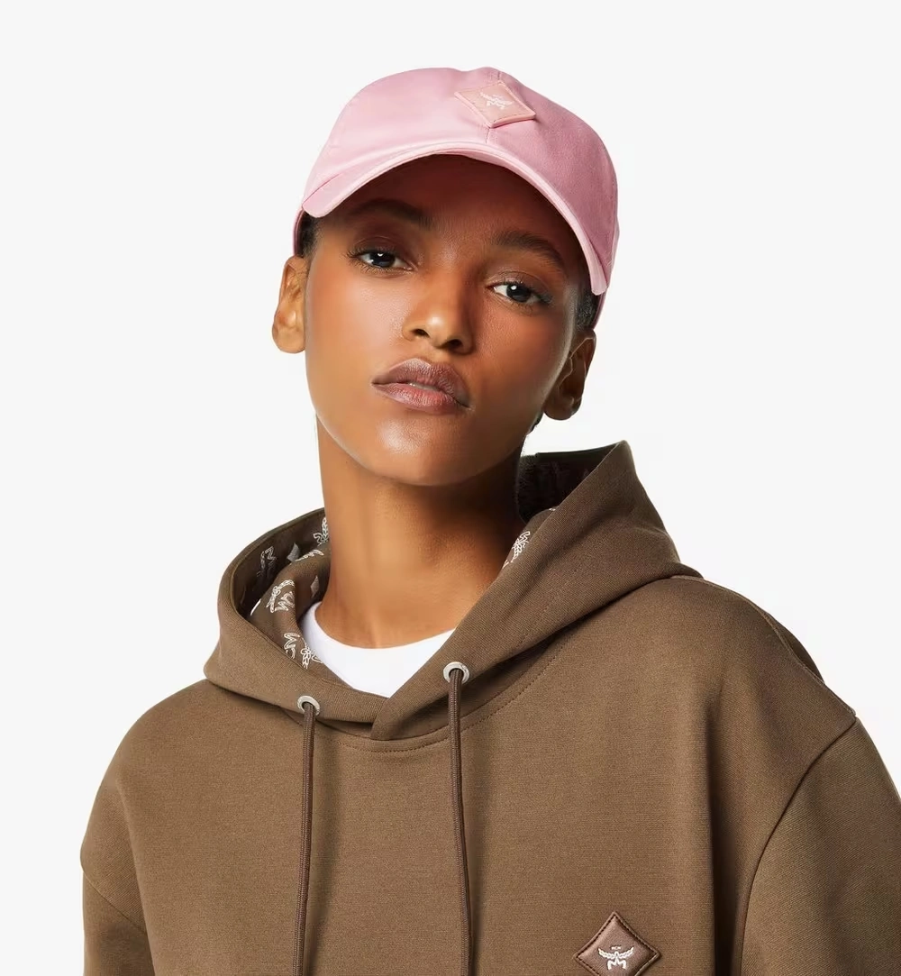 One Size Essential Diamond Cap in Cotton Twill Pink