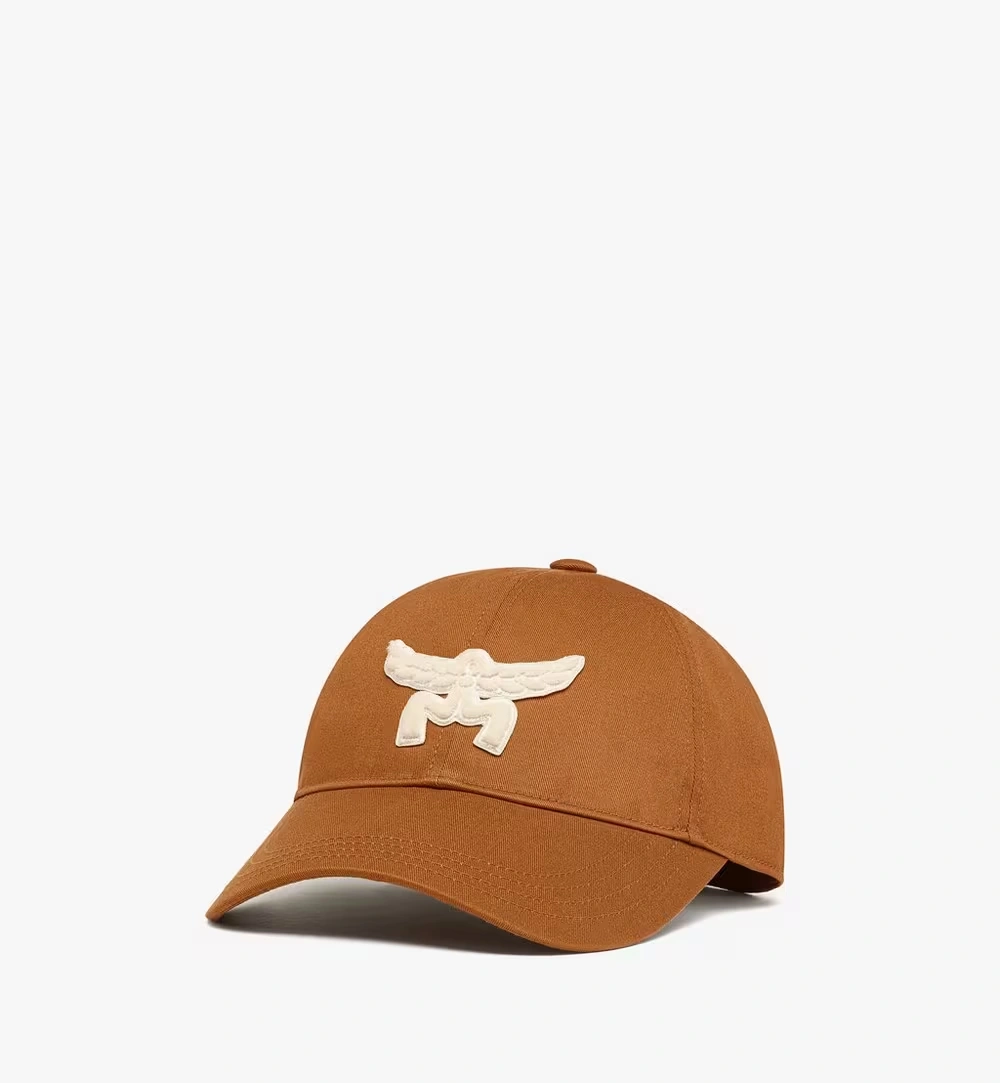 Adjustable Essential Logo Cap in Cotton Twill Cognac
