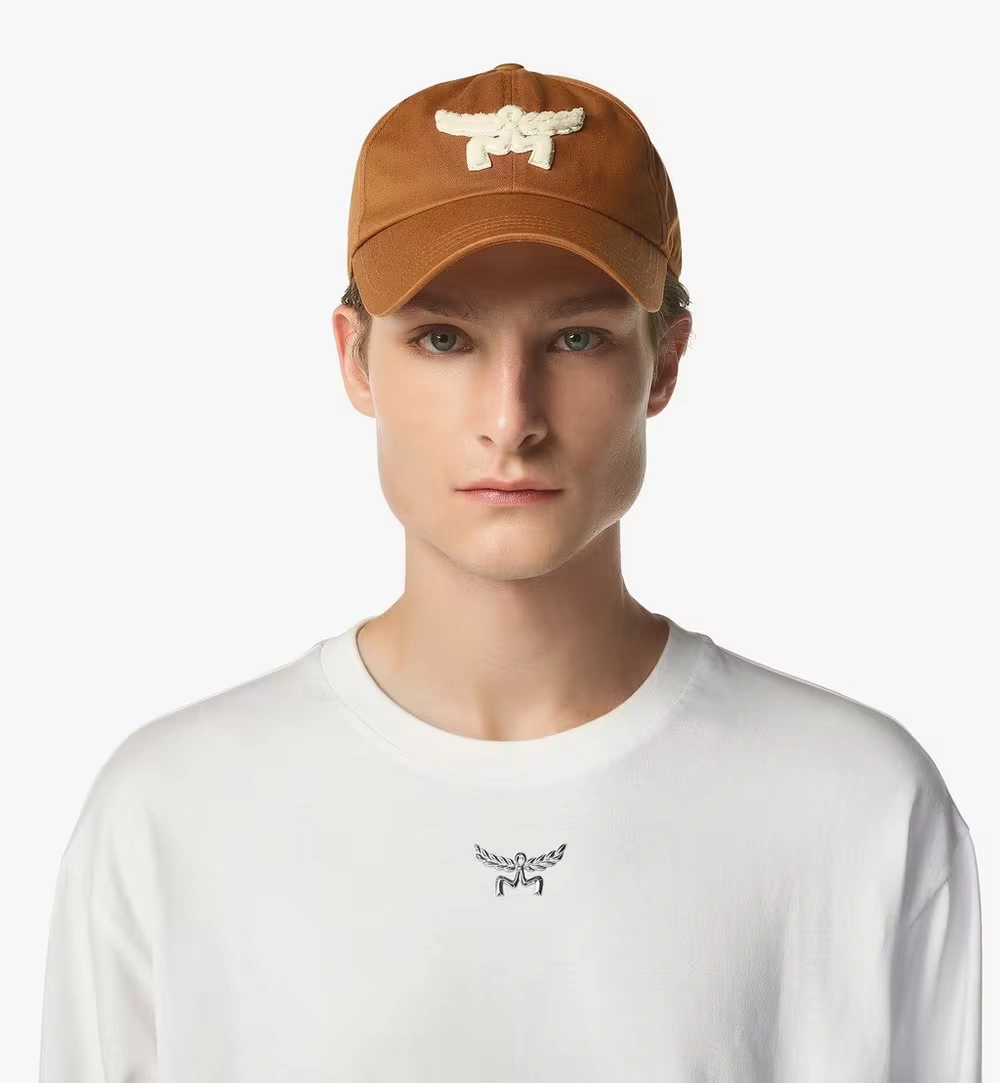 Adjustable Essential Logo Cap in Cotton Twill Cognac