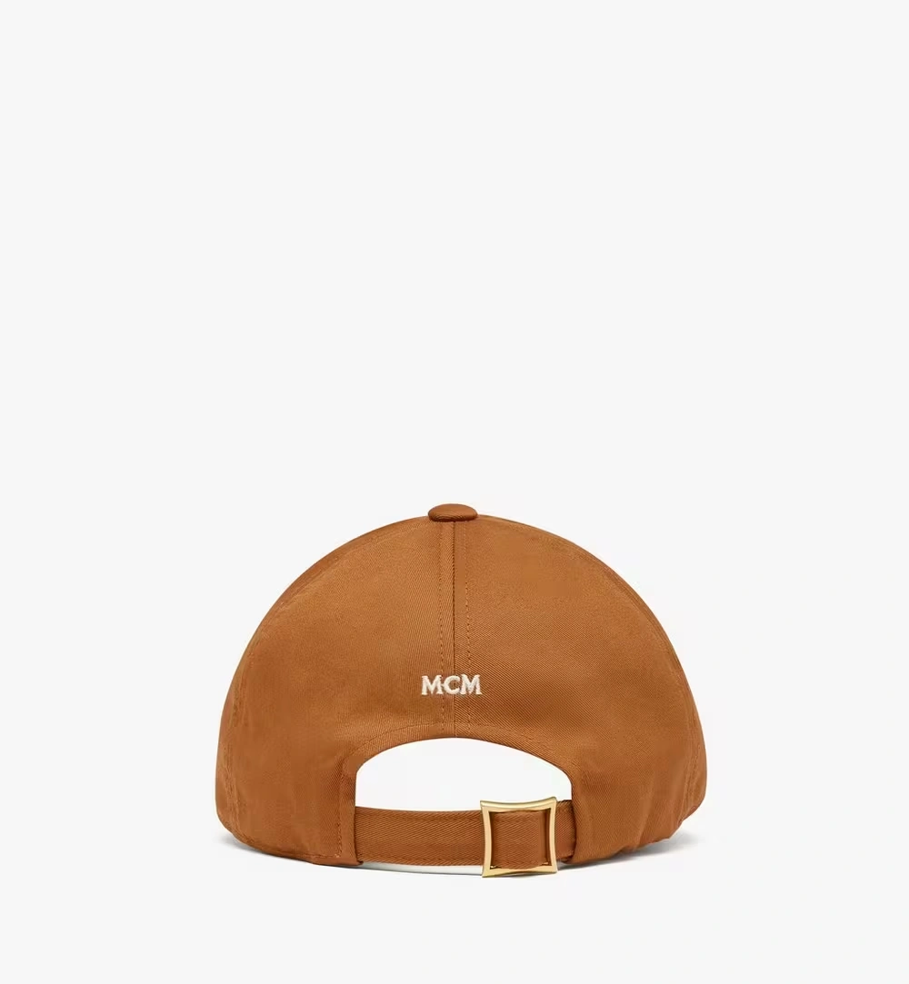 Adjustable Essential Logo Cap in Cotton Twill Cognac