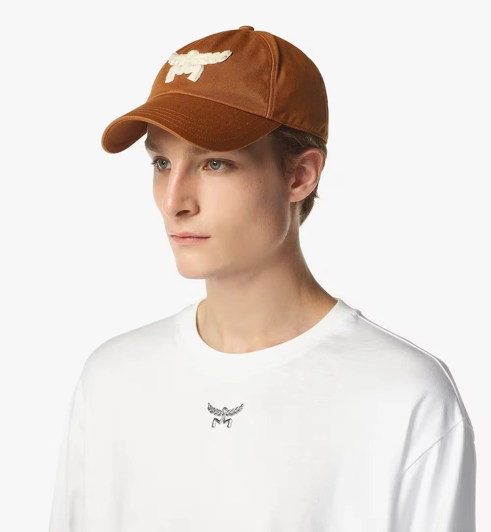 Adjustable Essential Logo Cap in Cotton Twill Cognac