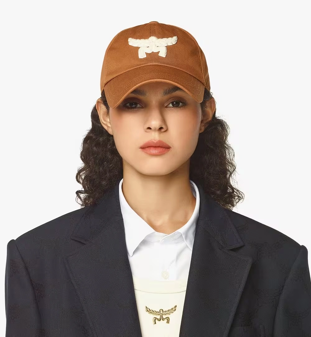 Adjustable Essential Logo Cap in Cotton Twill Cognac