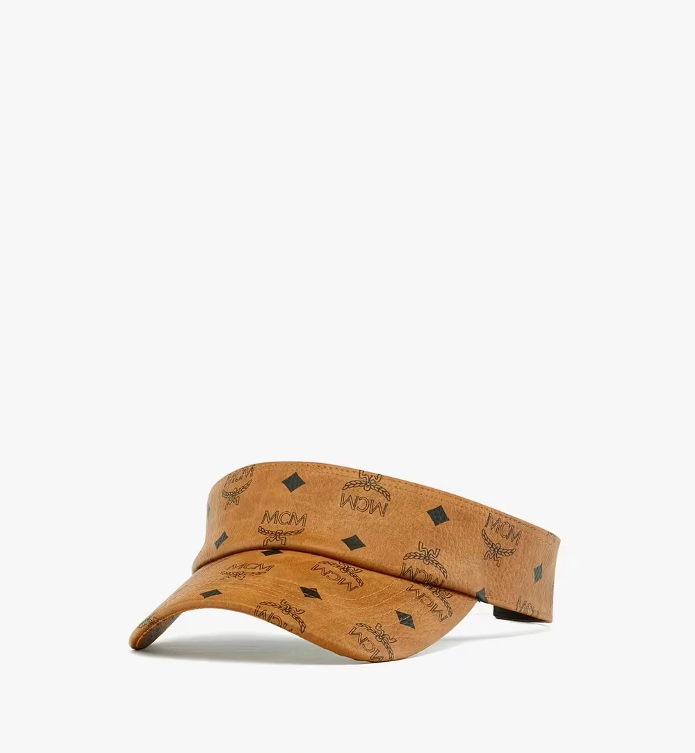 Adjustable Visor in Visetos Cognac