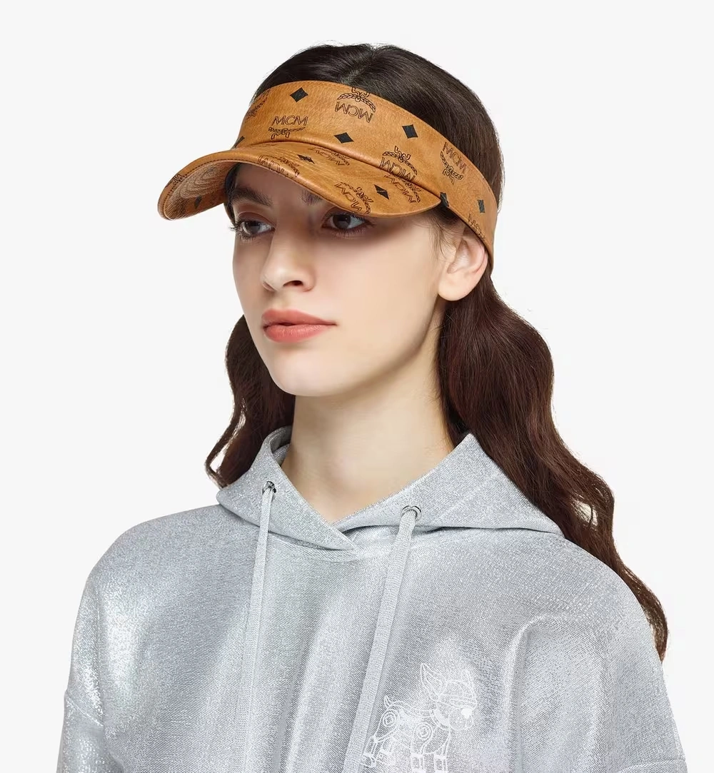 Adjustable Visor in Visetos Cognac 6 Adjustable Visor in Visetos Cognac