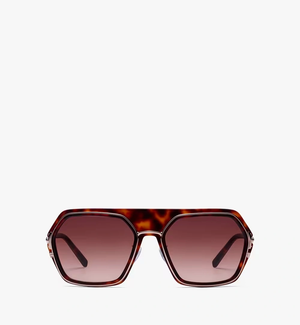 One Size Geometric Sunglasses Black