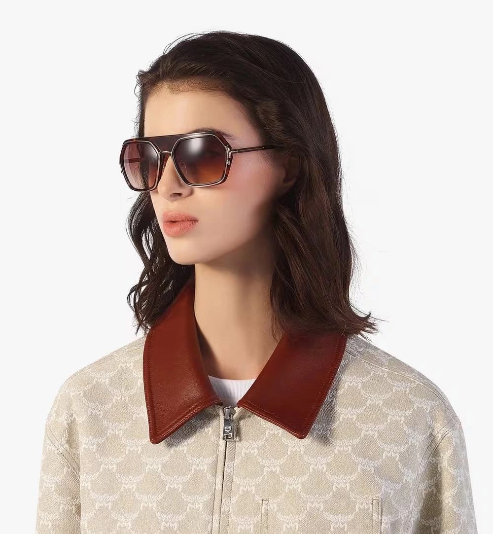 One Size Geometric Sunglasses Black