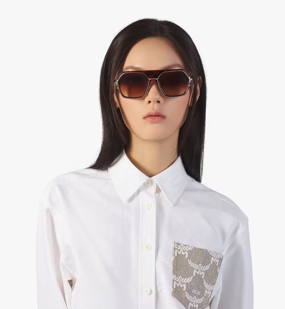 One Size Geometric Sunglasses Black